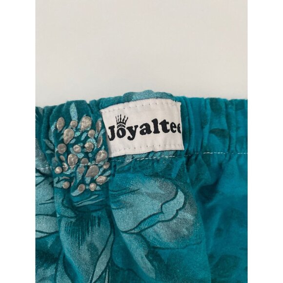 Joyaltee Harem Upcycled Pants Teal 18.5" fits as 3T - Picture 3 of 5